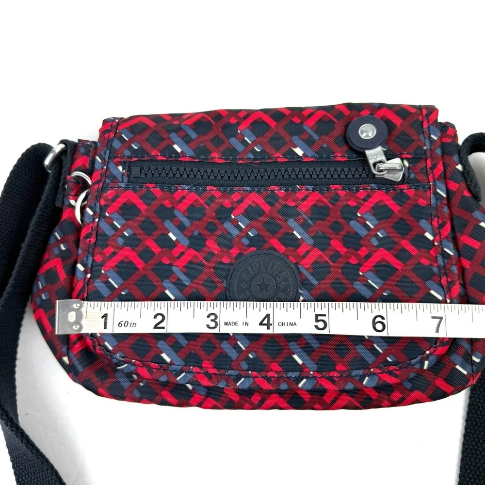 Kipling Sabian Crossbody Bag Nigeria Black Red‎ Nylon Purse Handbag